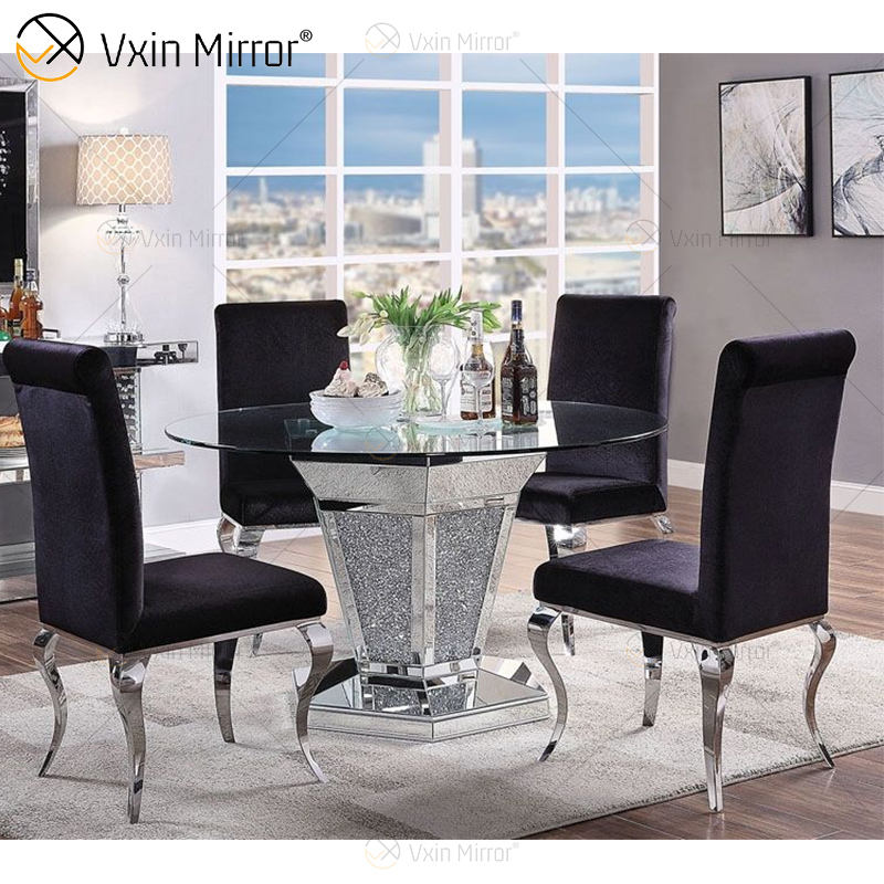 dining glass table set juego de mesa de vidrio comedor