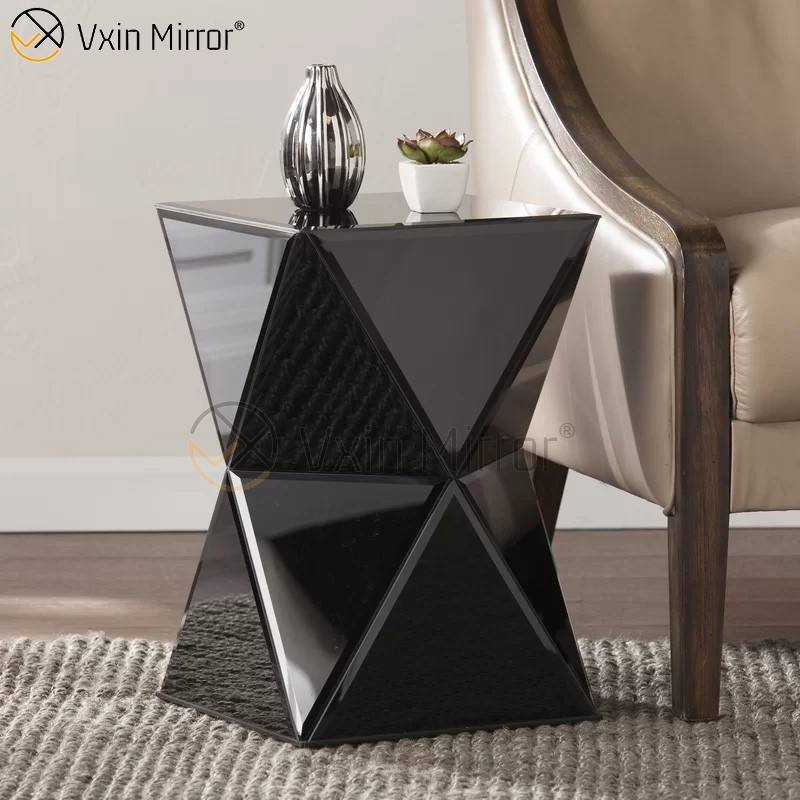 mirrored side tables for bedroom mesas laterais espelhadas para o quarto