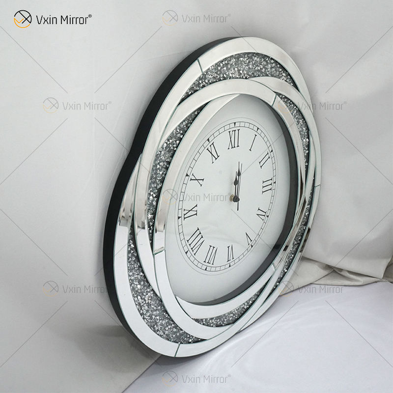 wall mirror clock Relógio do espelho da parede