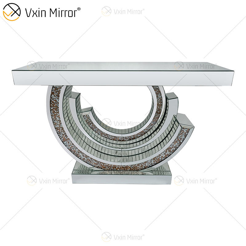 console table design with mirror Design de tabela de console com espelho
