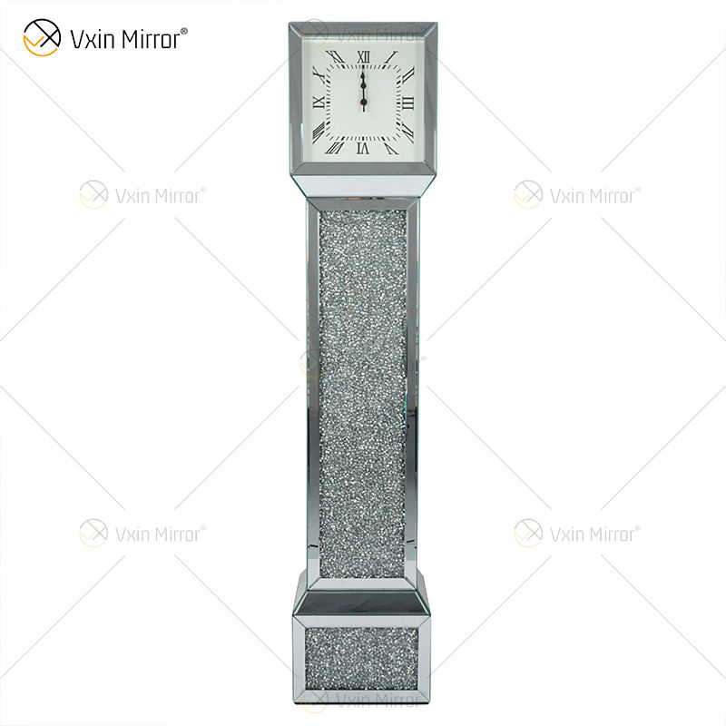 mirror with clock and light зеркало часами и светом