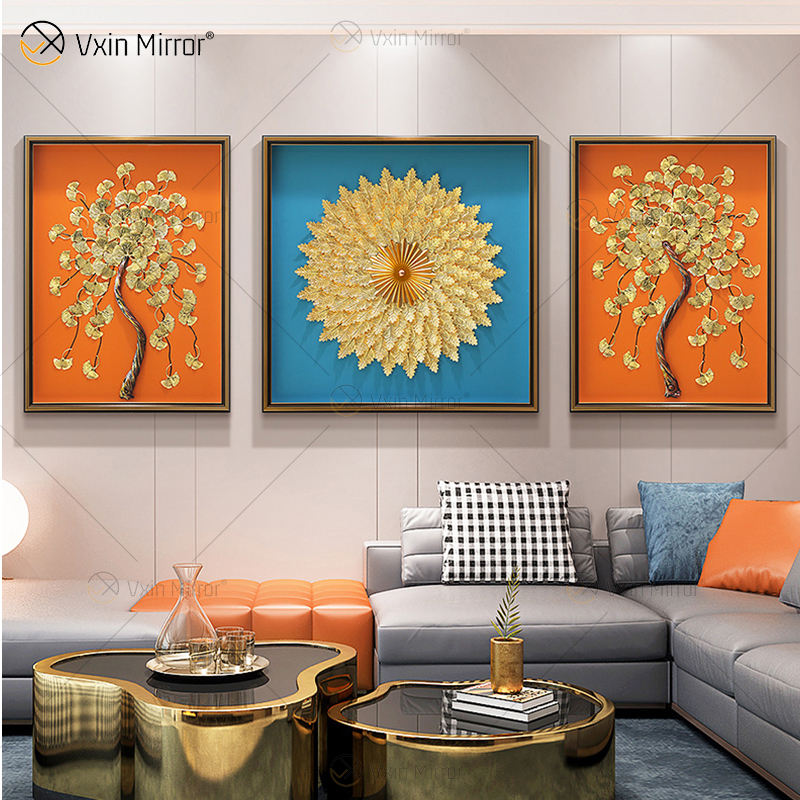 black and crystal flower metal wall art فن الجدار المعدني الأسود والكريستالي