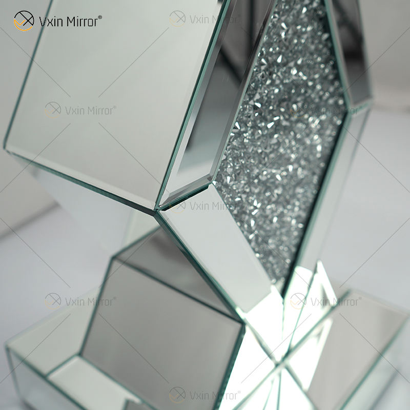 mirrored glass tables mesas de vidro espelhadas