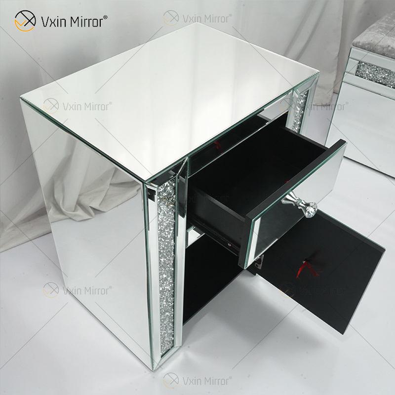 glass nightstand set Стеклянная тумбочка