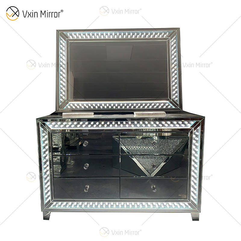 corner dresser with mirror угловой комод с зеркалом