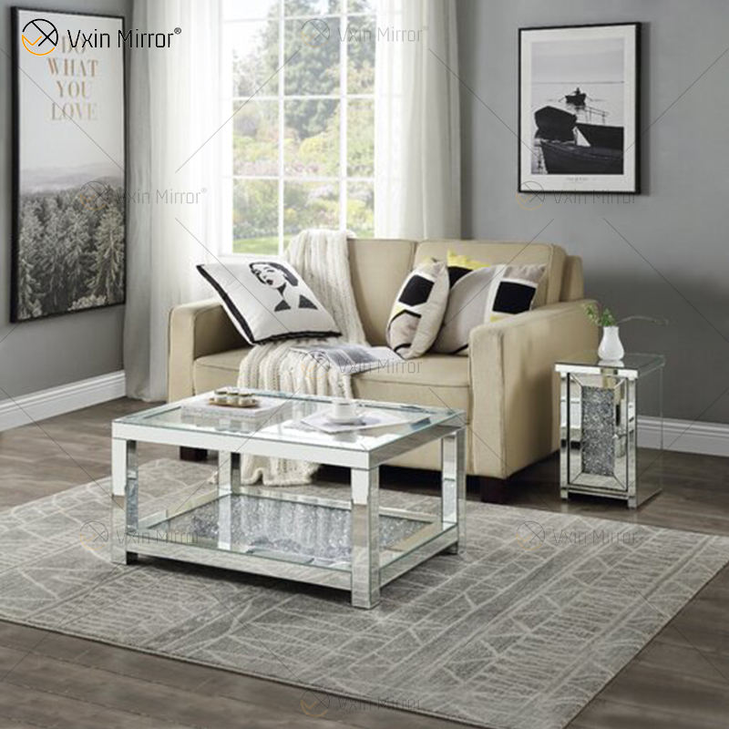 round coffee table with glass top mesa de café redonda com tampo de vidro