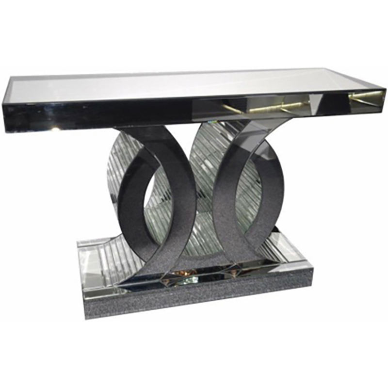 console table with shelf جدول وحدة التحكم مع الرف