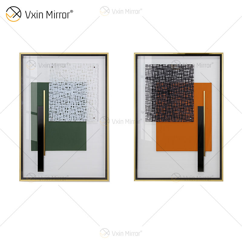 glass wall art with crystals Glaswandkunst mit Kristallen