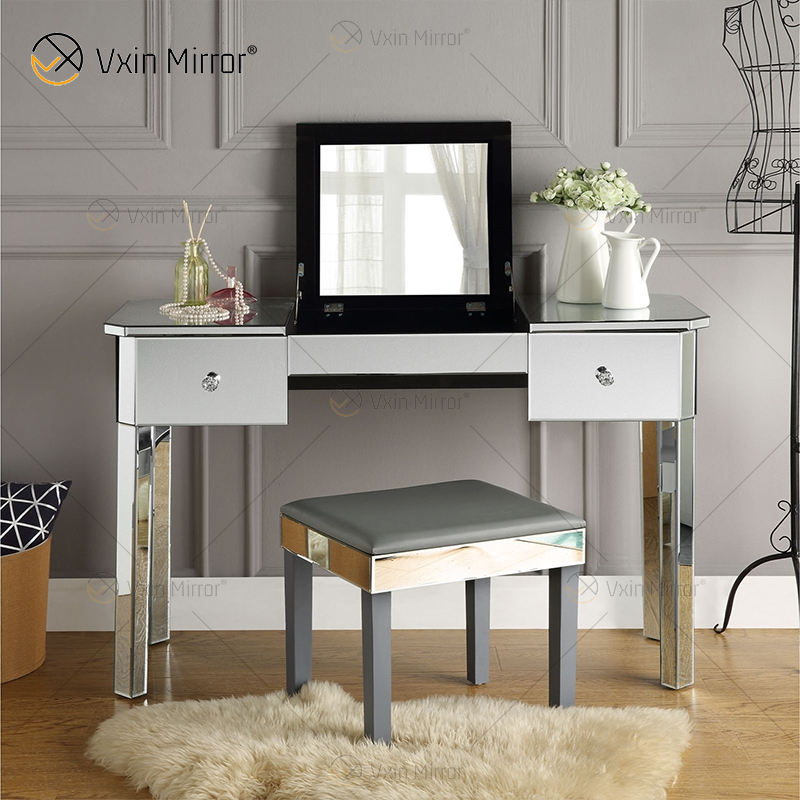 vanity mirror desk with lights مكتب مرآة الغرور مع الأضواء