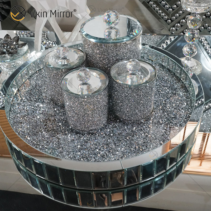 small circular mirror wall decor ديكور جدار مرآة دائري صغير