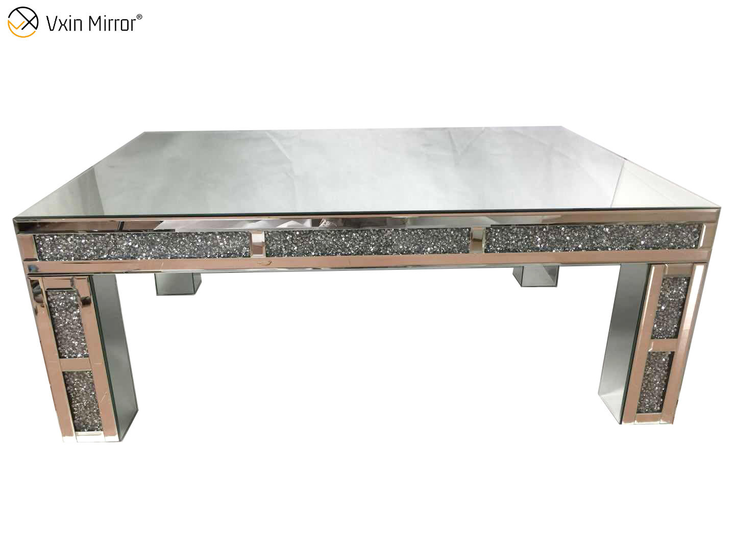 glass mirror end tables Mesas finales de espejo de vidrio