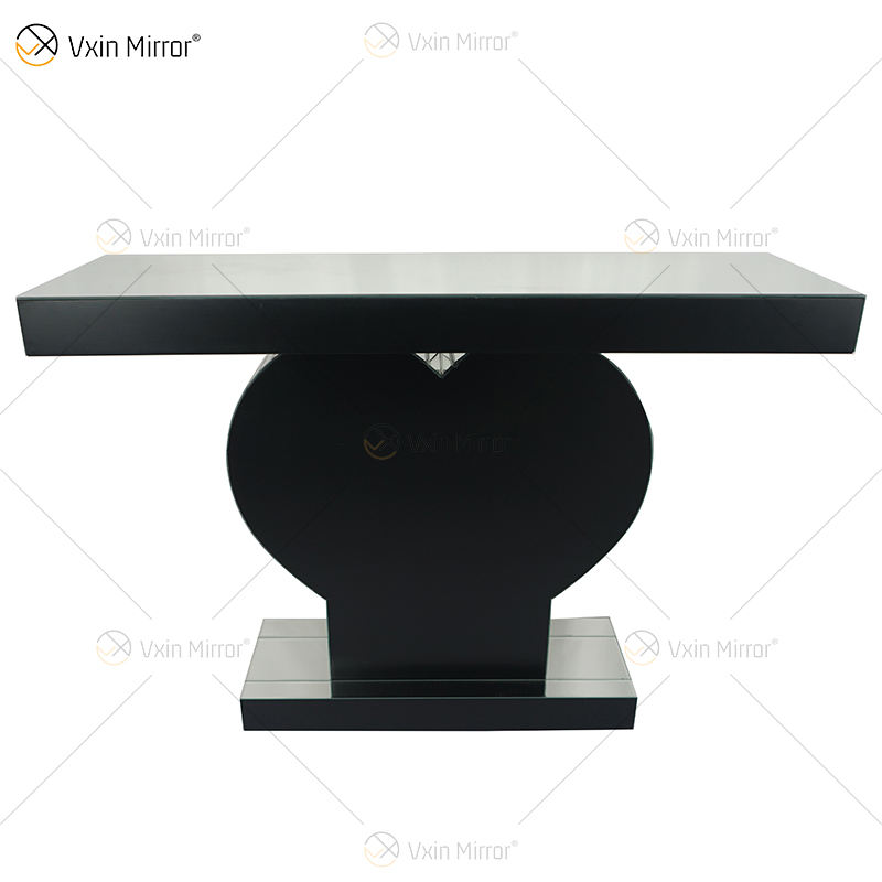 console table with round mirror Консольный стол с круглым зеркалом