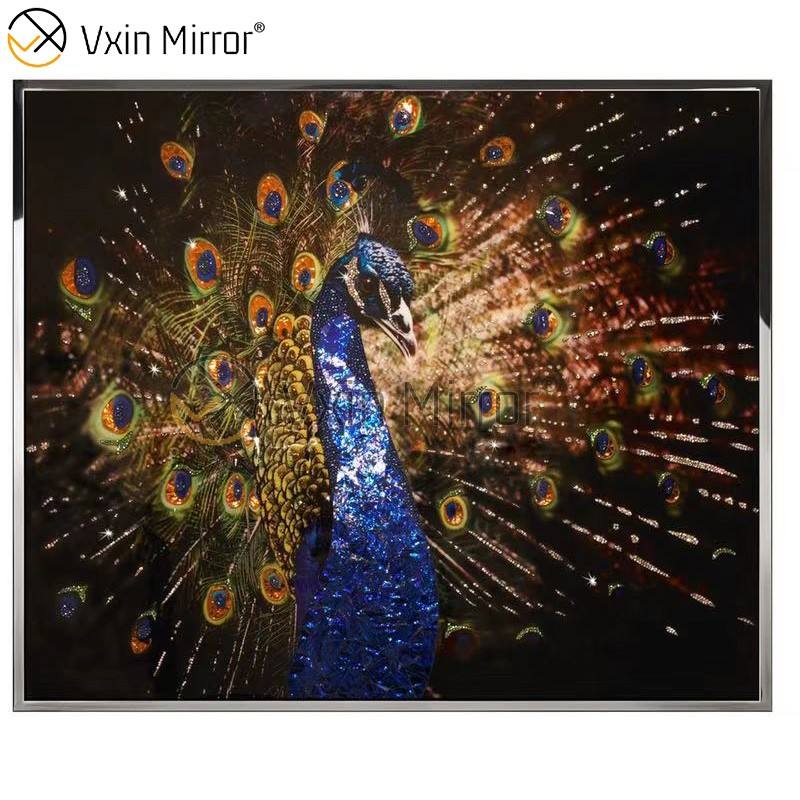 crystal mirror wall art arte de pared de espejo de cristal