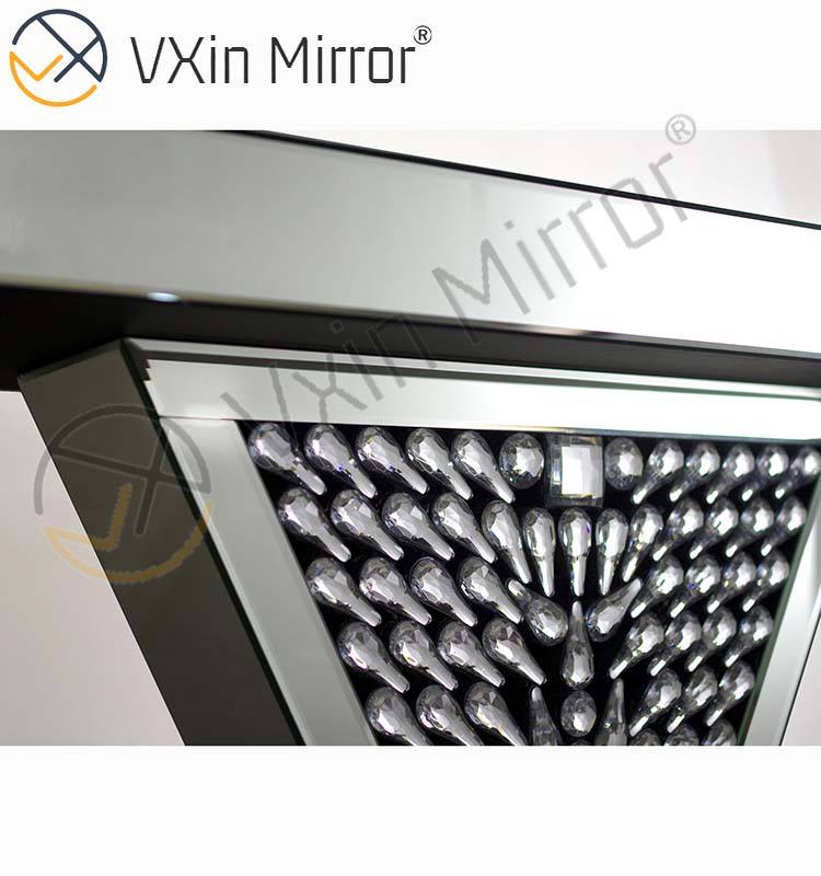 glass vanity table with mirror طاولة الغرور الزجاجية مع المرآة