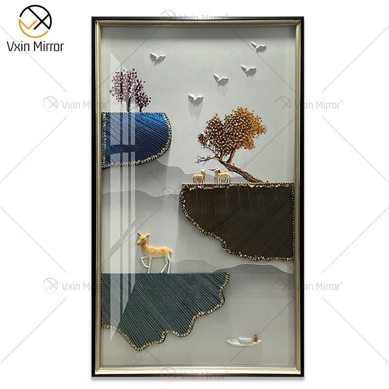 quartz crystal wall art Quarzkristallwandkunst