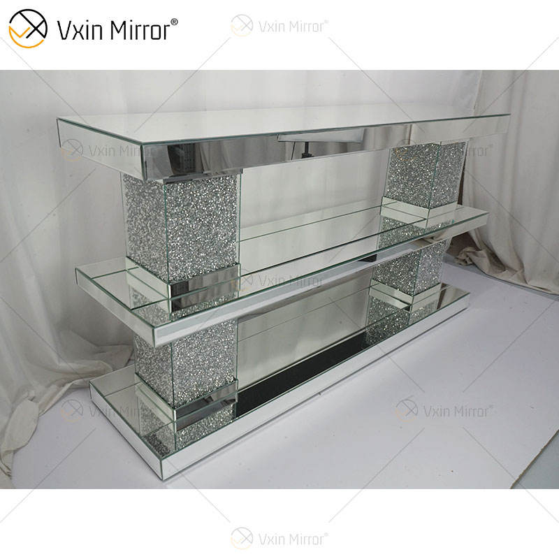 glass mirrored table mesa con espejo de vidrio