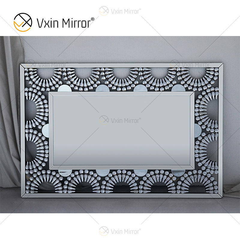 large round decorative mirror großer runder dekorativer Spiegel