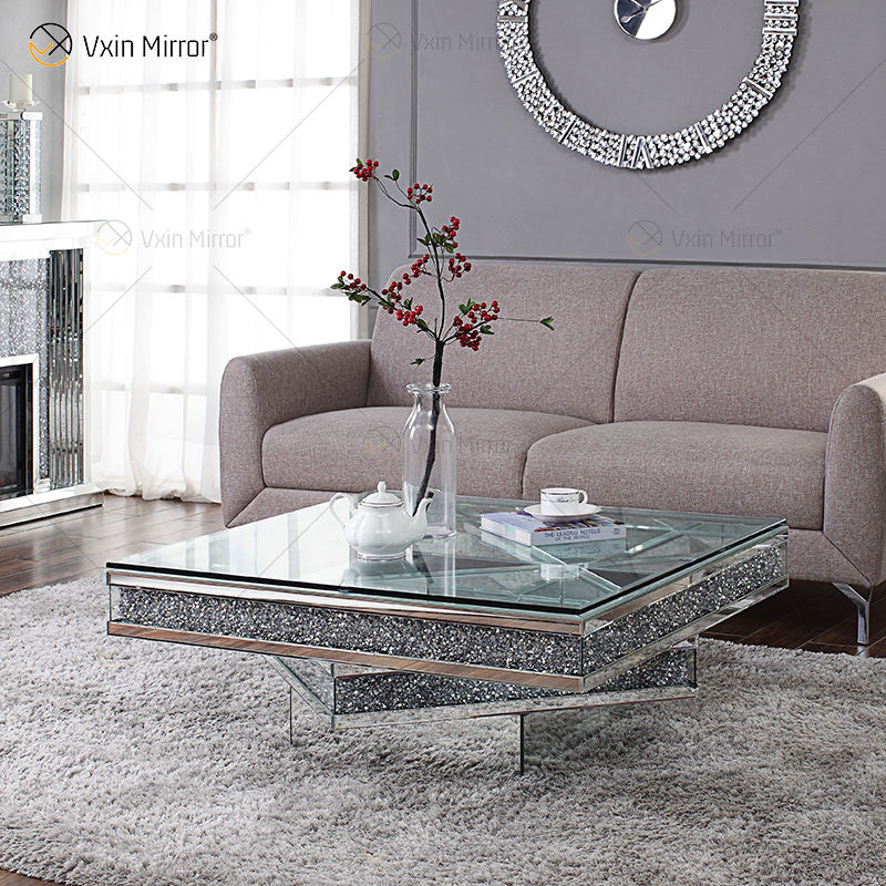 sparkly coffee table mesa de café brillante