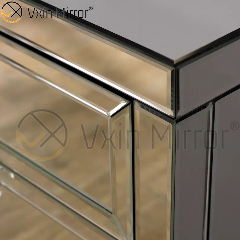 black and glass nightstand mesa de cabeceira preta e vidro