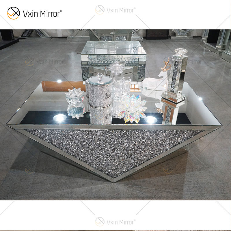 black coffe table Mesa de café negro