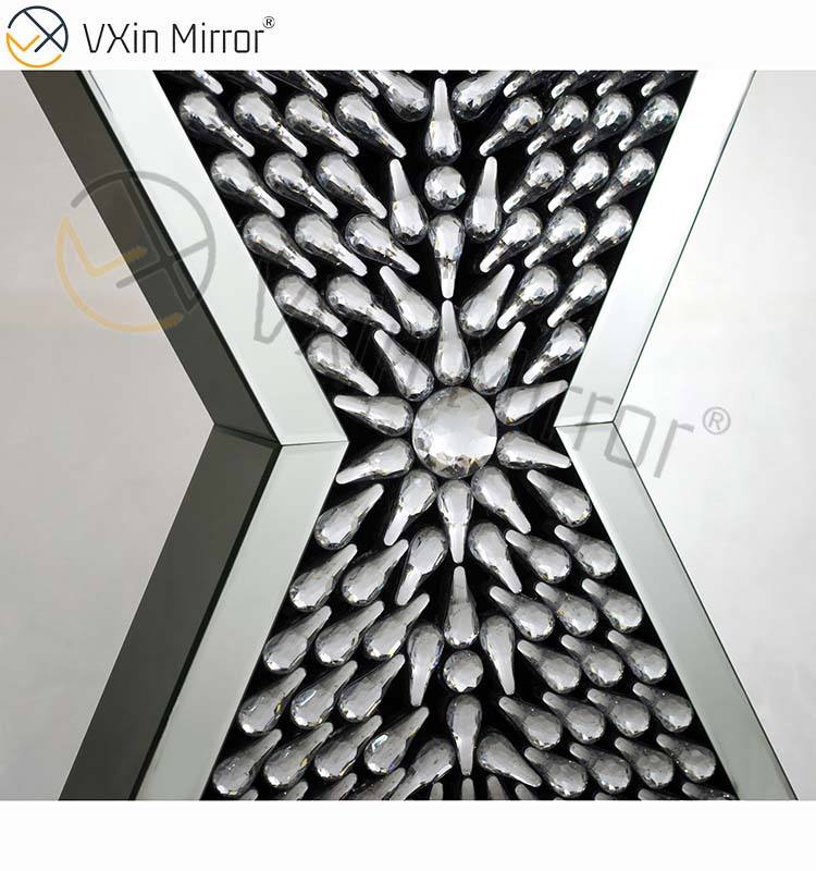 glass vanity desk مكتب الغرور الزجاجي