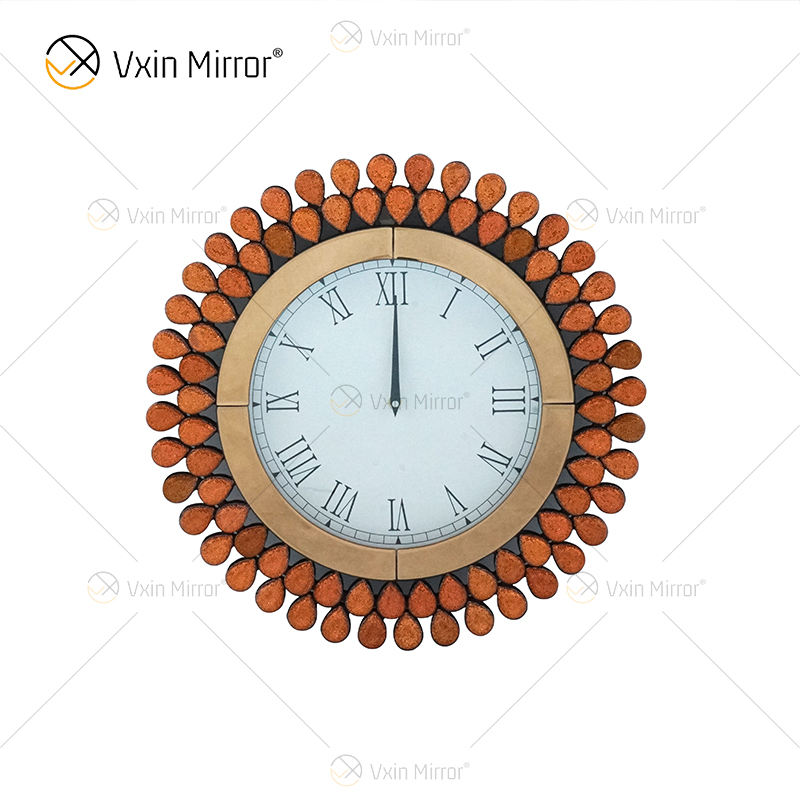wall clock with mirror настенные часы с зеркалом