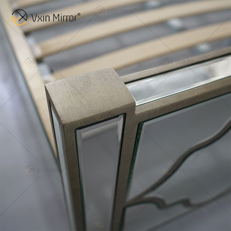 mirrored bedframe marco de cama con espejo