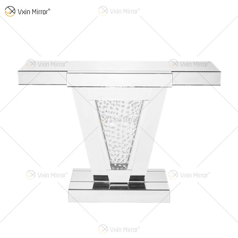 mirrored buffet table Tabela de buffet espelhada