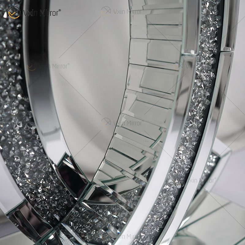 narrow mirrored console table Tabela de console espelhada estreita