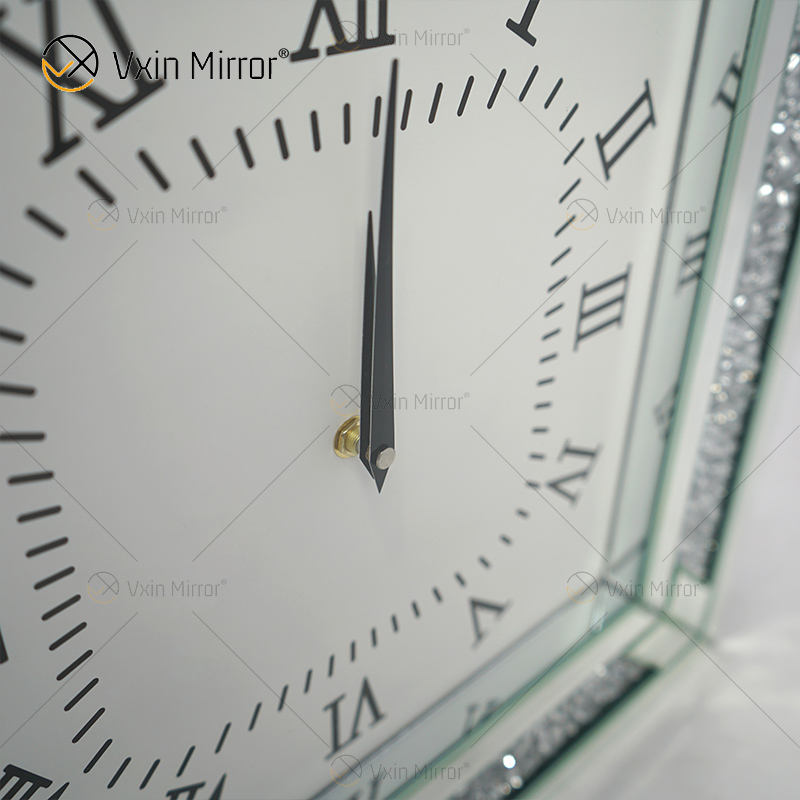 large mirror wall clock Большие зеркальные настенные часы