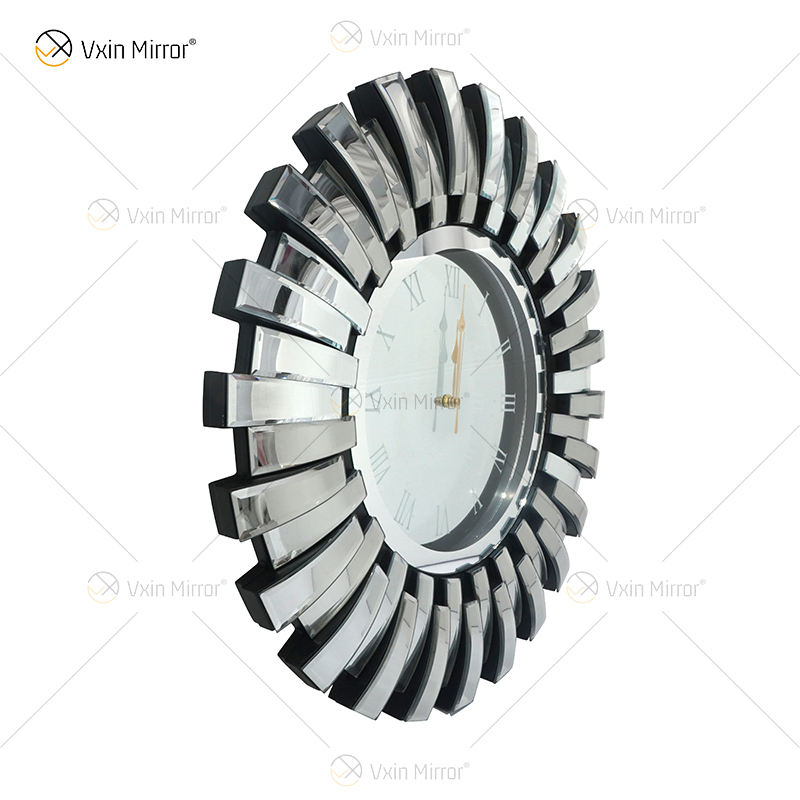 mirrored wall clocks Зеркальные настенные часы