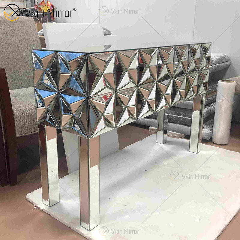 mirrored table top mesa con espejo