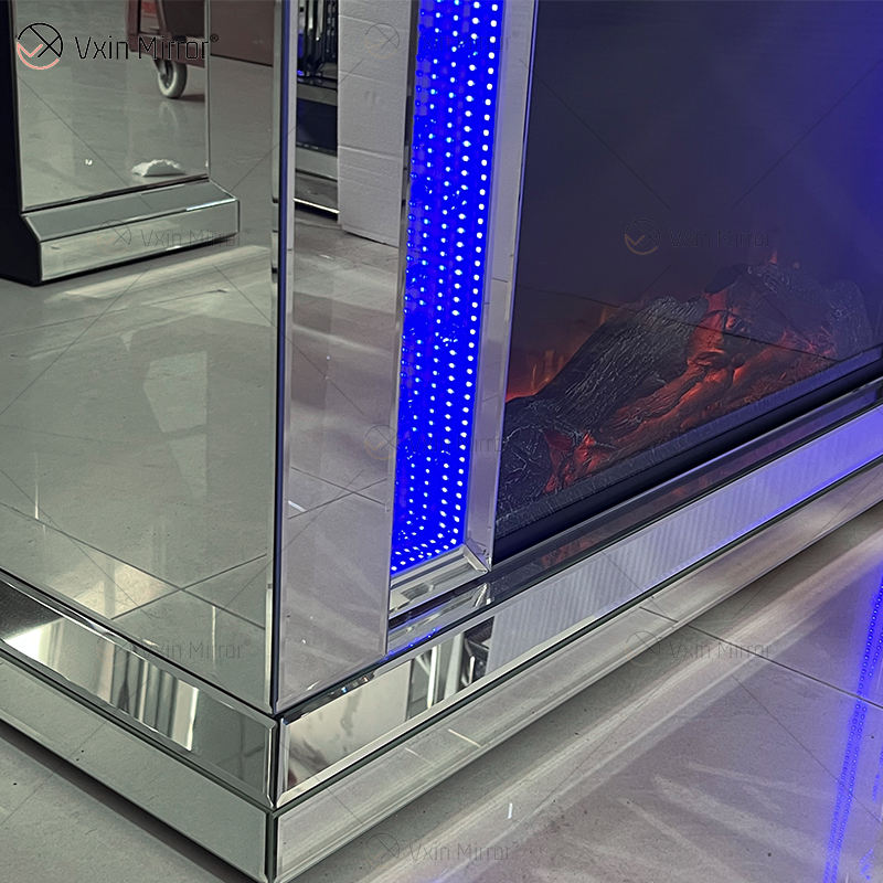 crushed diamond tv unit with fire وحدة تلفزيون الماس المسحوق مع النار