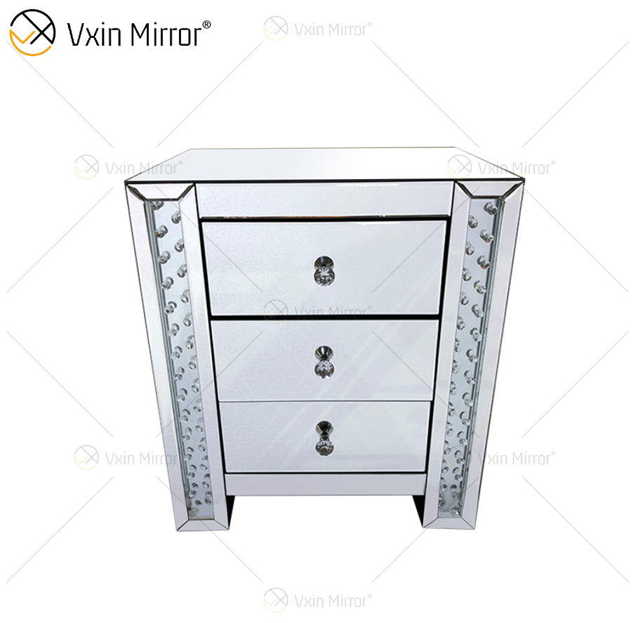 mirrored nighstand piloto reflejado