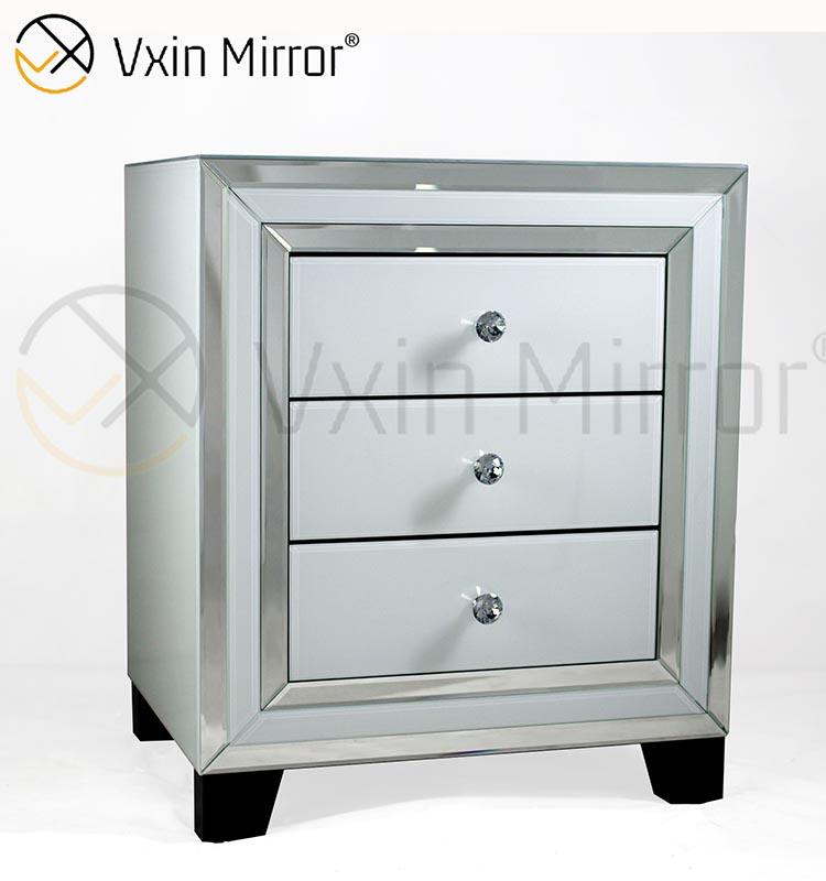 mirrored dresser nightstand mesita de noche con espejo