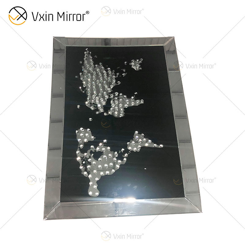 crystal framed wall art Kristall gerahmte Wandkunst