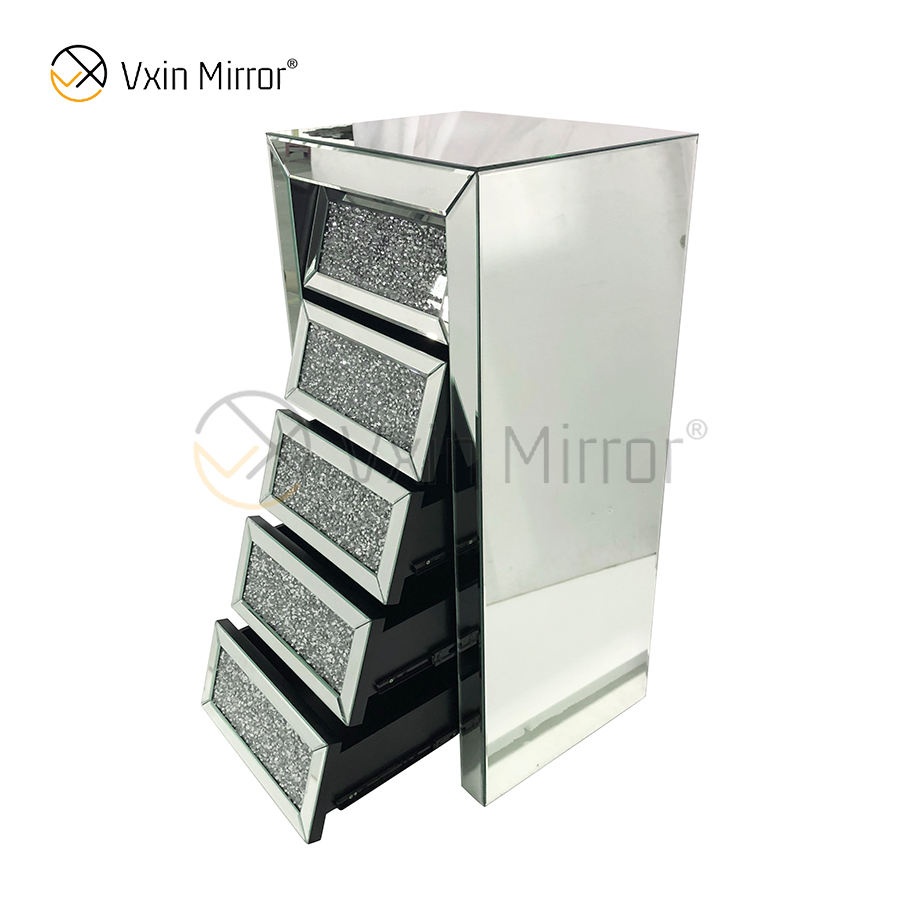 white glass nightstand Tala de cabana de vidro branco