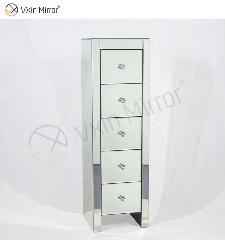 mirrored sidetable Sidetable espelhado