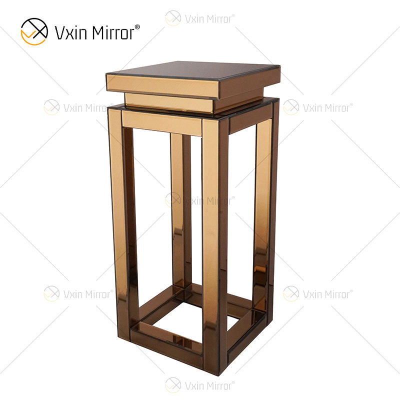 mirror glass end tables mesas de extremidade de vidro espelhado