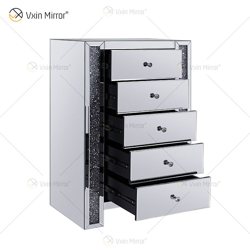 mirrored bed side tables зеркальные столы боковых кроватей