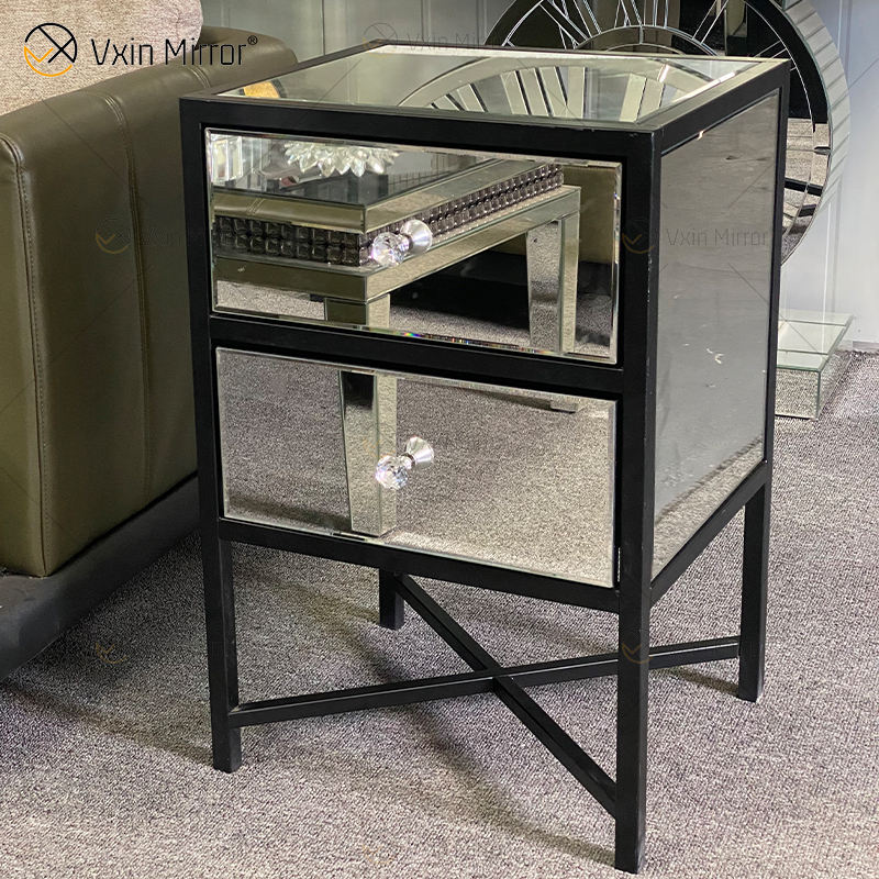 mirror nightstands Зеркальные тумбочки