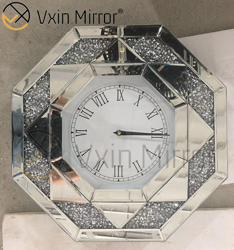 modern mirror wall clock Современные зеркальные настенные часы