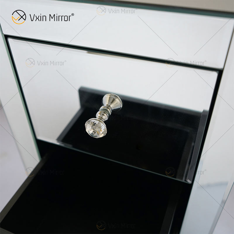 mirror bed side tables طاولات جانب السرير المرآة