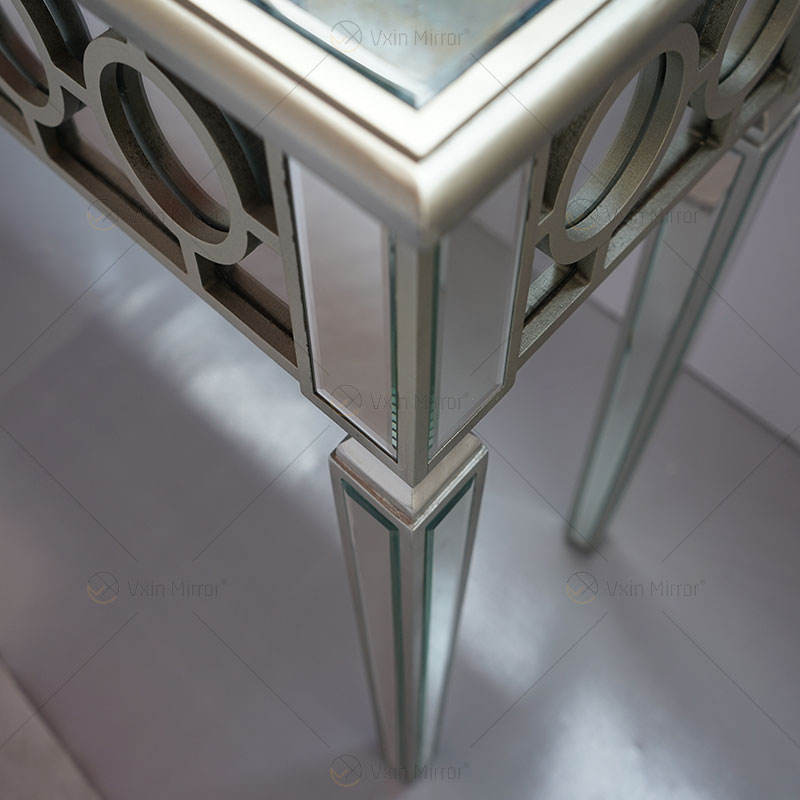 modern glass round dining table Moderner Glasrundtisch
