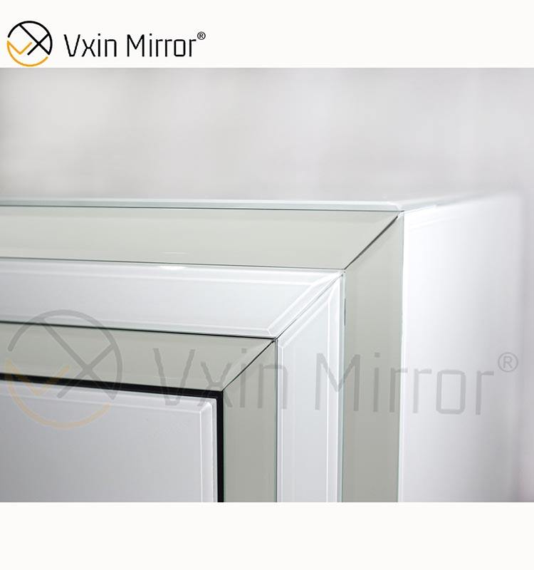 mirrored floating nightstand mesita de noche flotante reflejada