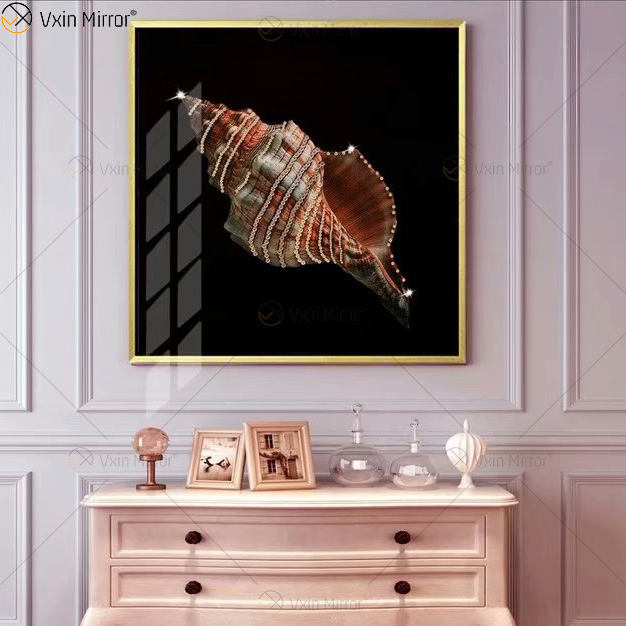 floating crystal skull wall art Schwimmende Kristallwandwandkunst