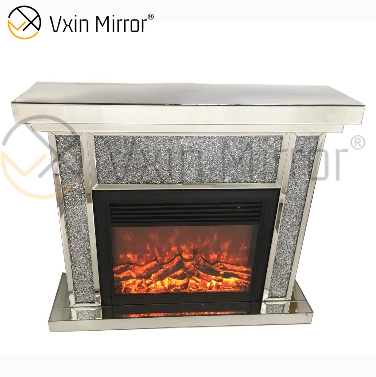 black glass fireplace rocks صخور الموقد الزجاجي الأسود