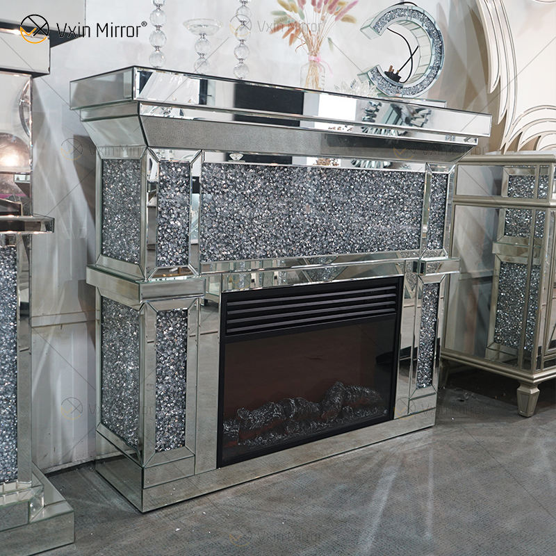 mirrored electric fire نيران كهربائية عكس