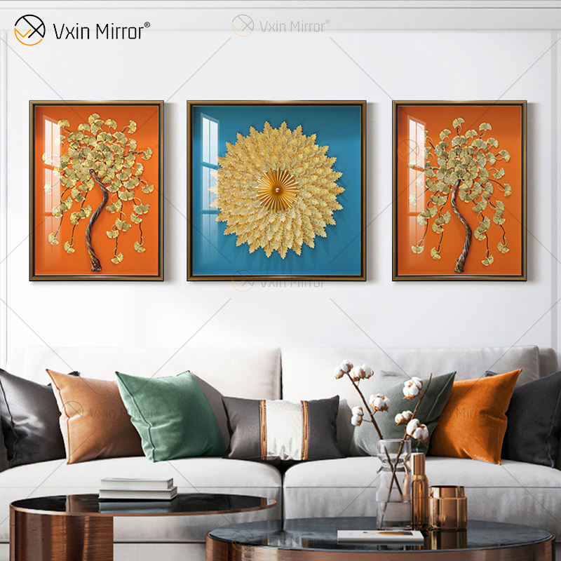black and crystal flowers metal wall art فن الجدار المعدني الزهور الأسود والكريستال