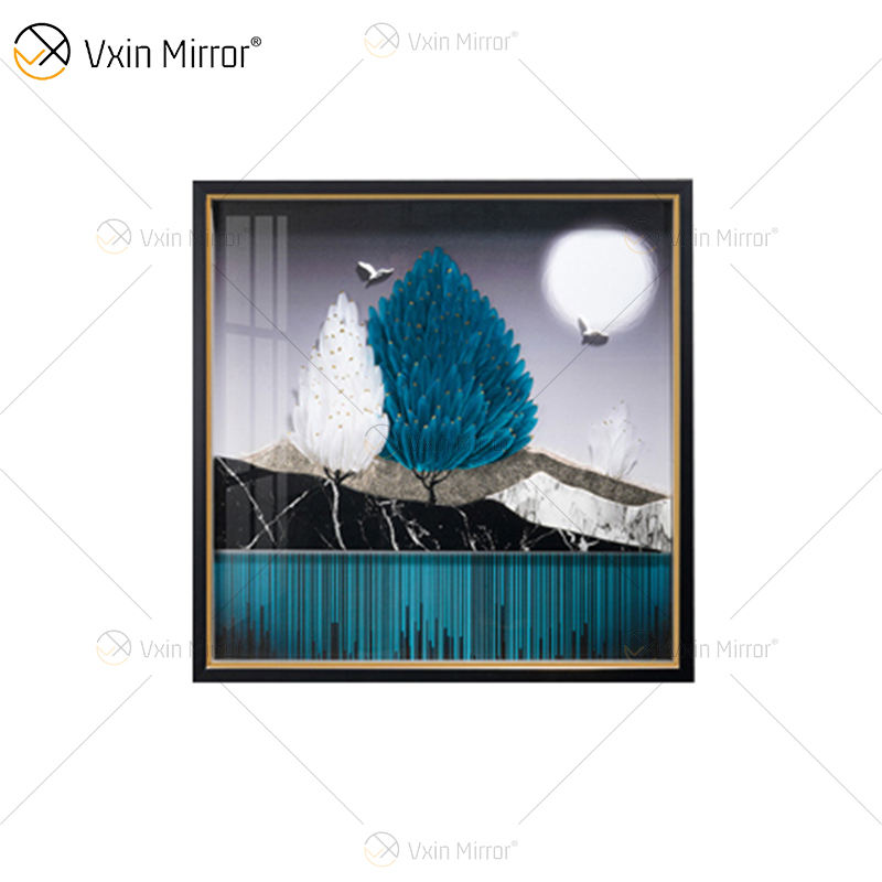 silver crystal wall art Silberkristallwandkunst